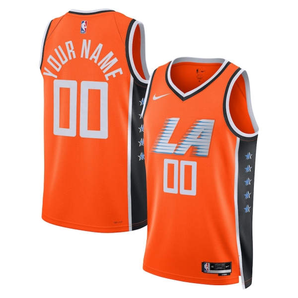 Los Angeles Clippers Trikot Benutzerdefinierte Nike 2025-26 City Edition Orange Swingman - Herren